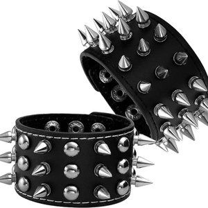 Spike Leather Bracelet